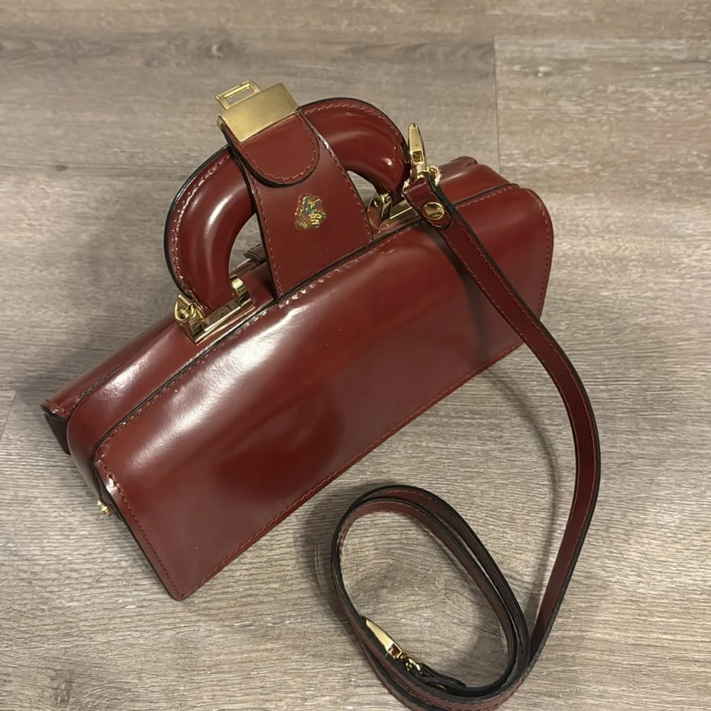 Pratesi Pelletterie Lady Brunelleschi Leather Handbag Shoulder Bag - Picture 12 of 12
